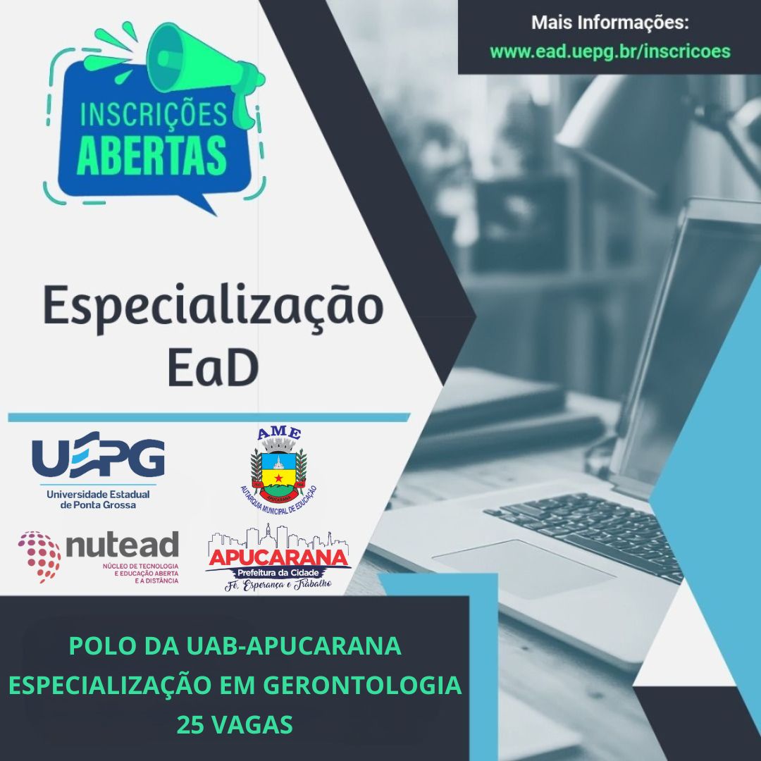 UEPG abre inscrições para curso de Especialização em Gerontologia