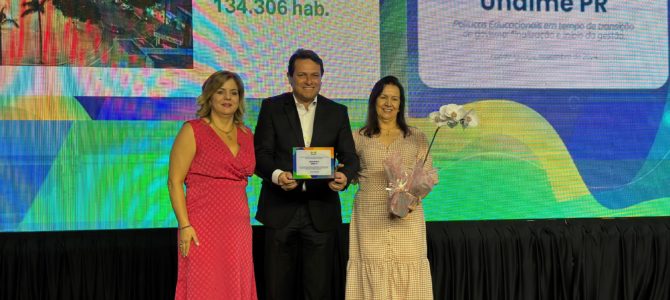 Apucarana é premiada pela Undime-PR pelos melhores resultados na Educação