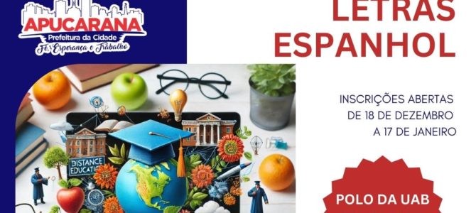 UENP abre inscrições para segunda licenciatura em Letras-Espanhol