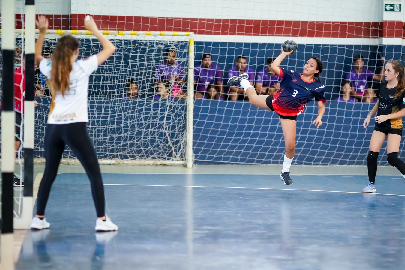 Handebol Feminino Sub-14 no dia 10 de maio de 2023. 